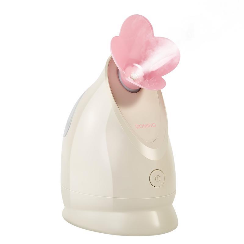 DOMIDO Zephyra Ionic Facial Steamer - Home Spa Warm Mist Humidifier for Deep Cleansing, Hydration & Anti-Aging - Ideal for Pore Care & Skin Rejuvenation