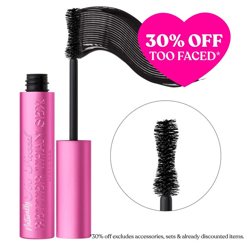 Too Faced Naturally Better Than Sex Volumizing Lengthening 98% Naturally Derived Mascara