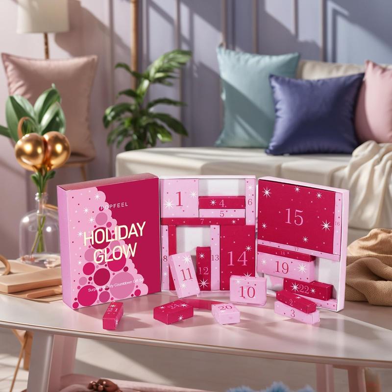 Makeup Holiday Gifts Glow Makeup Advent Calendar 2024, 24 Days Countdown To Girls Christmas Gifts, Cosmetic Surprises For Women Teens Gift Set Full Kit Brand: GUOBOYCL