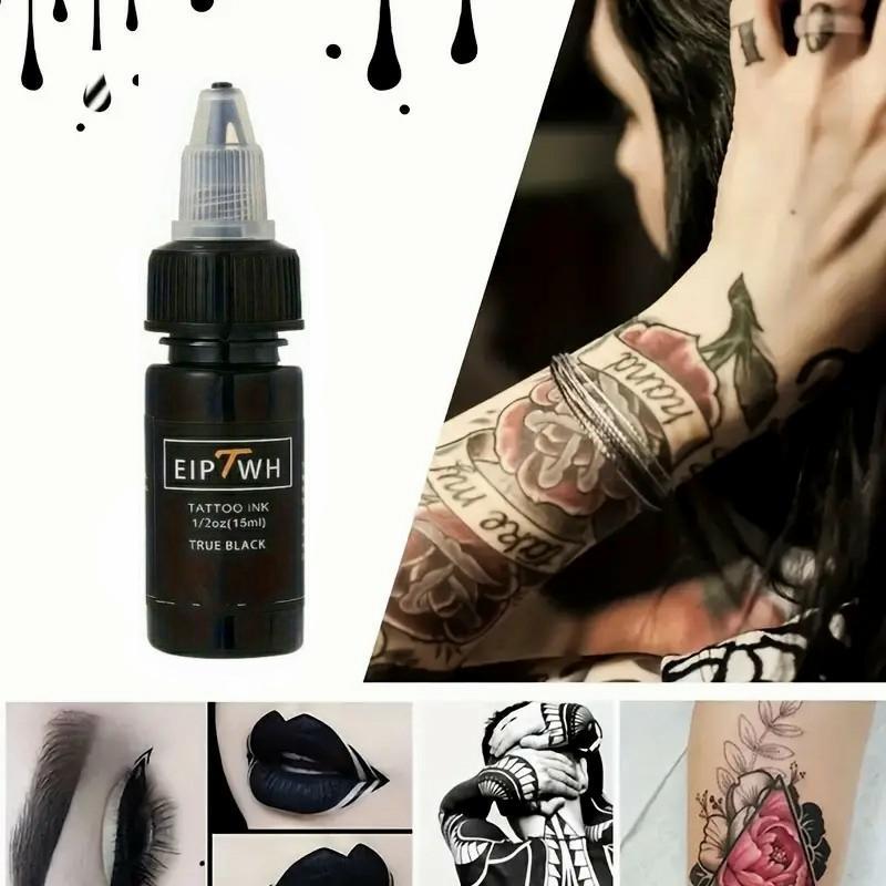 Tattoo Ink Set, 5 Counts Long Lasting Tattoo Pigment, Natural Color Tattoo Pigment, Body Makeup Tool for Tattoo Artist