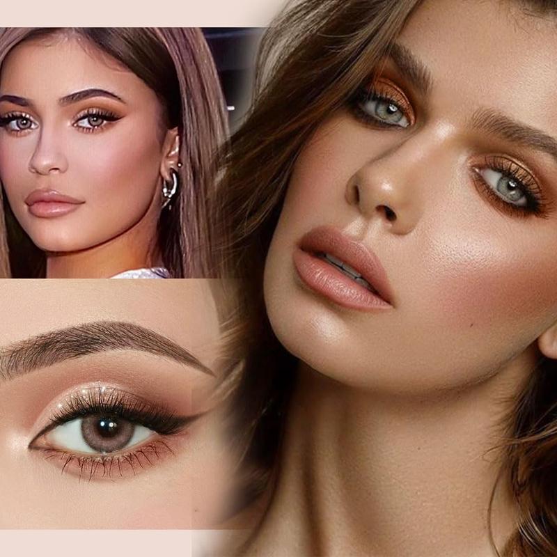 Neutral Brown Eye Shadow palette- Rose Gold Dark Brown Eyeshadow Palette Colorful 9 Colors,Shimmer Highly Pigmented Nude Eyeshadow Palette Makeup Naturing-Looking Long Lasting