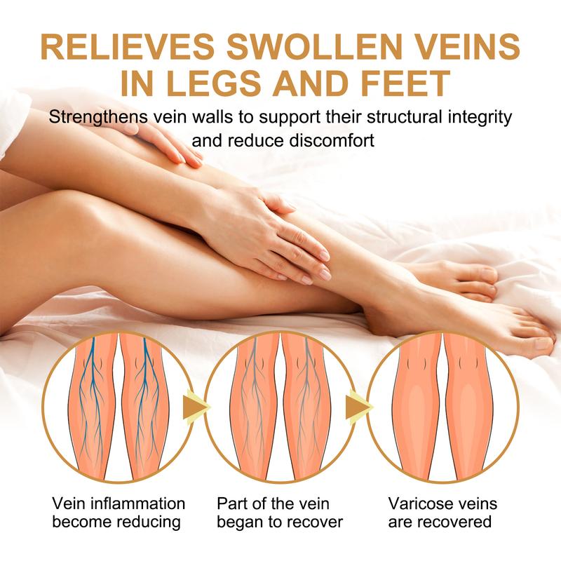 Intensive Veins Relief Cream-Leg Vein Repair Cream-Vitamin K Vein Care Ointment- Leg Veins Massage Cream