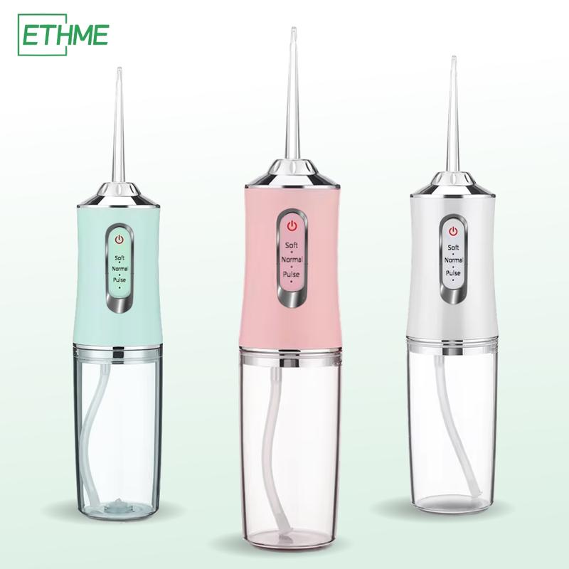 ETHME Burst Water Flosser Christmas Gift Toothbrush Upgrade Oral Rinse Strongest Cheaper Flosser with 3 Modes 4 Jets Cordless Portable Cleansing for Home Travel