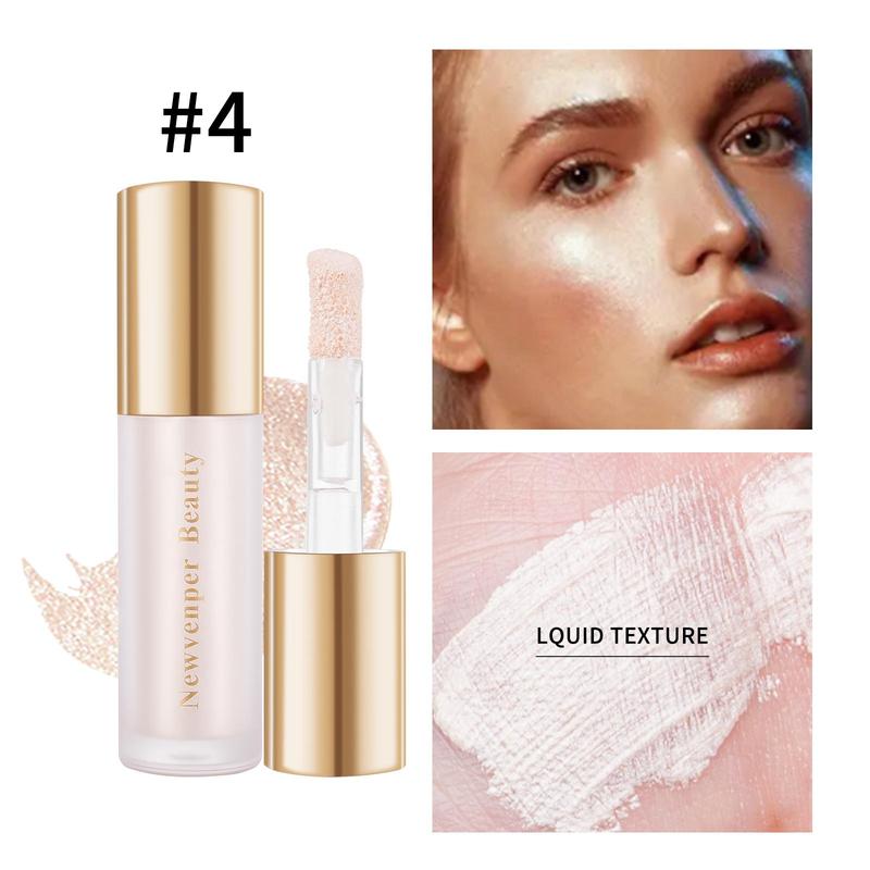 Long-lasting Liquid Highlighter, 3 Counts set Liquid Blush, Liquid Contour, Natural Glow Liquid Luminizer Suitable for Face & Body