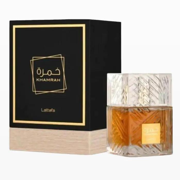 Lattafa Perfumes Khamrah for Unisex Eau de Parfum Spray, 3.4 FL.OZ Fragrance Scent Blend Vanilla Scented Gift Luxury Aroma Cosmetic