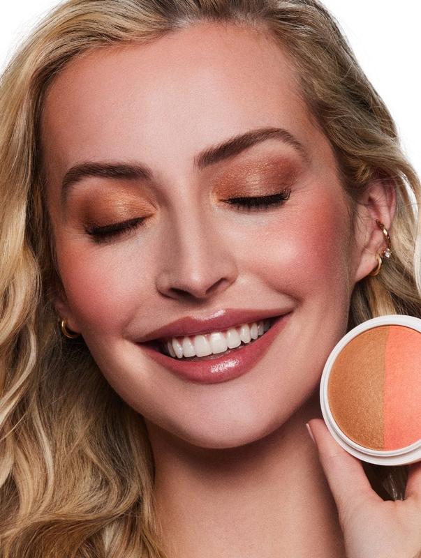 DIBS Beauty Duet Baked Blush 3-in-1 Blush, Highlighter + Topper