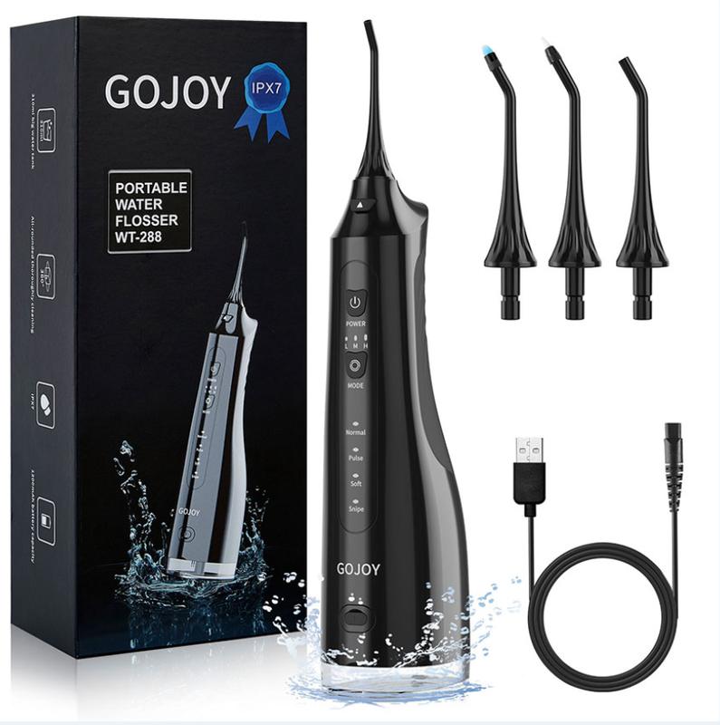 4 in 1 Water Flosser For Teeth_Oral lrrigators, 310ML Rechargeable Travel Flosser, IPX7 Waterproof Electric Water Flosser for Teeth Cleaning.Capacity upgrade_large capacity.