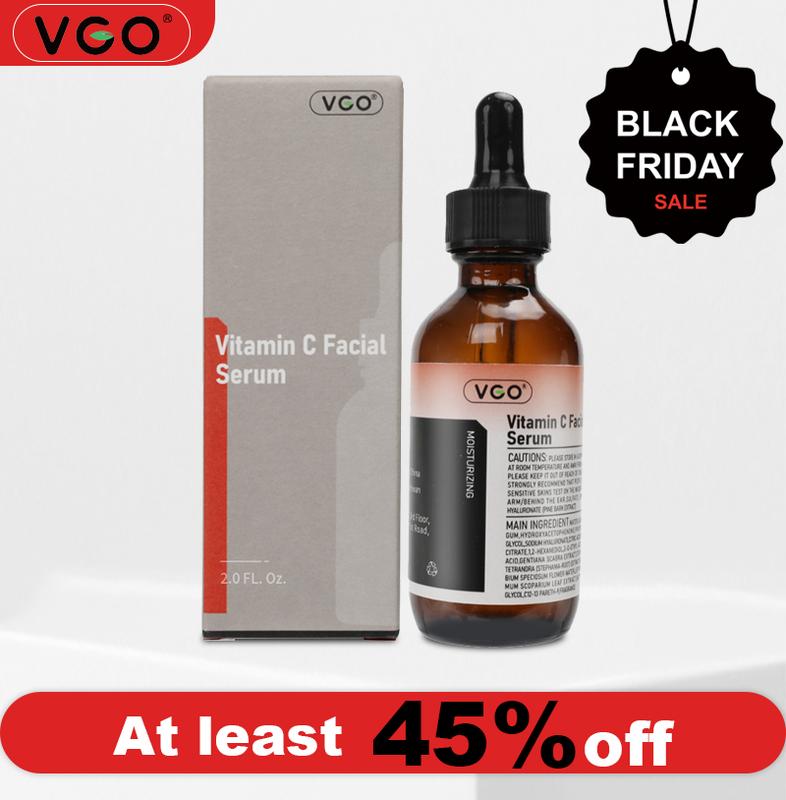 VGO Vitamin C Facial Serum + Snail Mucin 92% Moisturizer + Double Barrel Cleanser