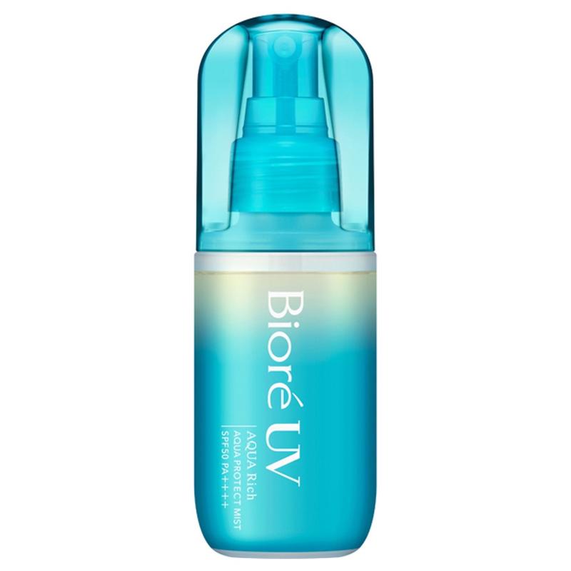 Kao Biore UV Aqua Rich Aqua Protect Mist SPF 50 PA++++ Sunscreen Comfort Facial Hydrating Lightweight Moisture