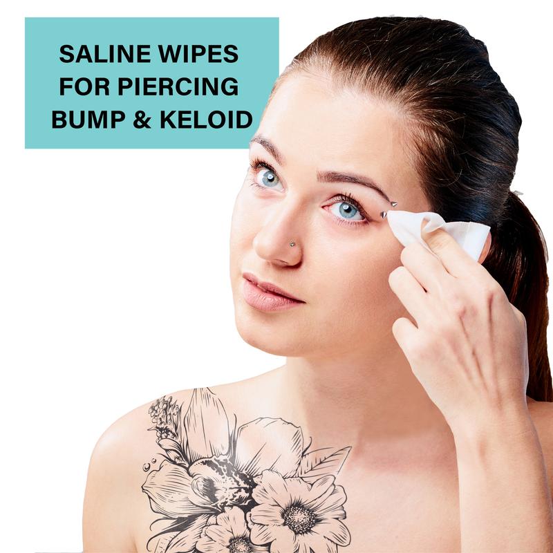 Base Laboratories Saline Sensation Trio Saline Piercing Aftercare Bundle For Piercing Bumps and Keloid For Nose Ear And All Body Piercings