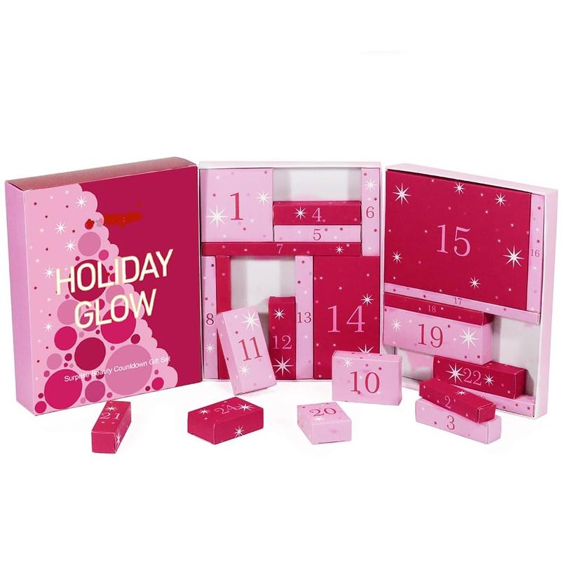 Makeup Holiday Gifts Glow Makeup Advent Calendar 2024, 24 Days Countdown To Girls Christmas Gifts, Cosmetic Surprises For Women Teens Gift Set Full Kit Brand: GUOBOYCL