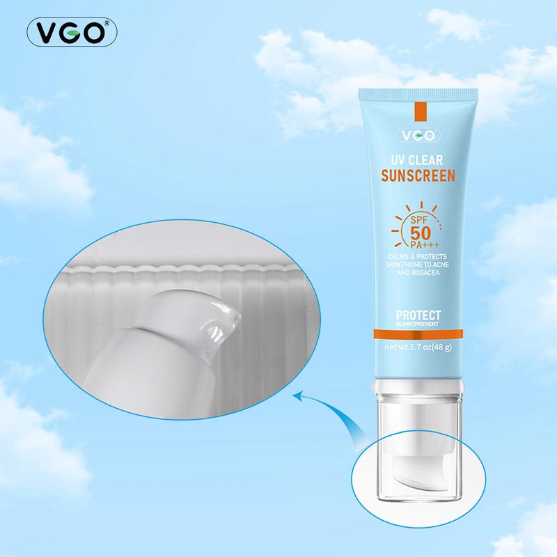 VGO- Moisturizing Sun Cream SPF 50 PA+++ 48g Facial Lightweight Skincare Sunscreen-B