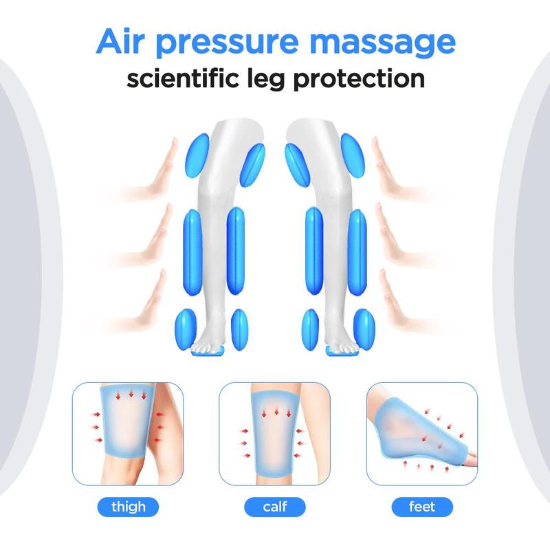 Air Wave Leg Massager, 1 Pair Leg Massager with Handheld Controller, Leg Muscle Relaxation Massager, Perfect Birthday and Gift for Women & Men