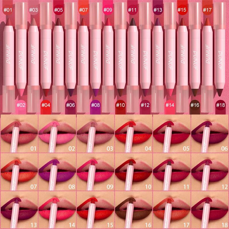 *(For a limited time)**BUY 6 GET 3 ( *65%OFF!)Colors Lipstick Pencil Waterproof Sexy Red Matte Contour Tint Lipstick Lasting Non-stick Cup Lipliner Pen Lip Makeup Cosmetic