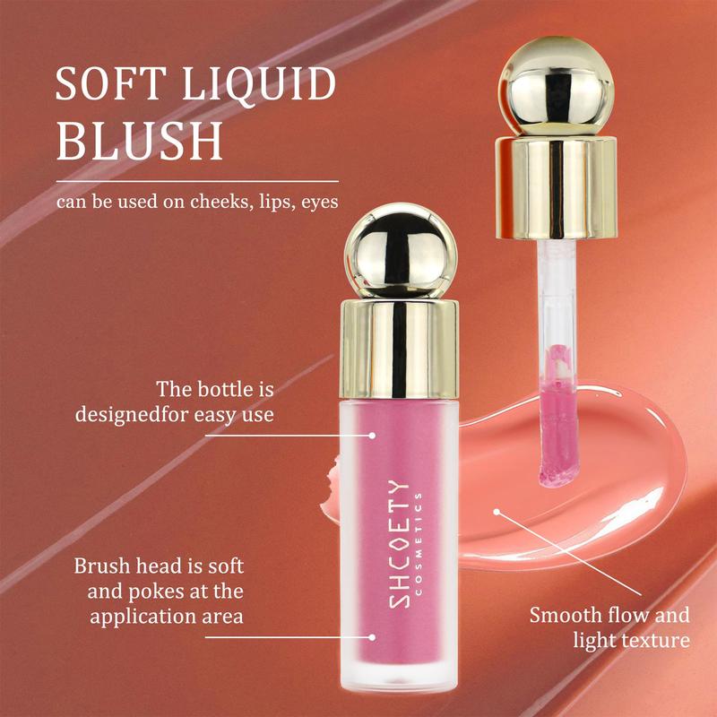 Long Lasting Liquid Blusher, 1 Count Natural Look Blush For Cheeks, Lips, Smudge-proof Blush Stick For Daily Makeup