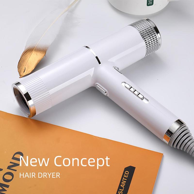 Professional High Speed Hair Dryer, 1 Count Low Noise Hot Air Hair Dryer, Foldable Hair Dryer for Home & Travel