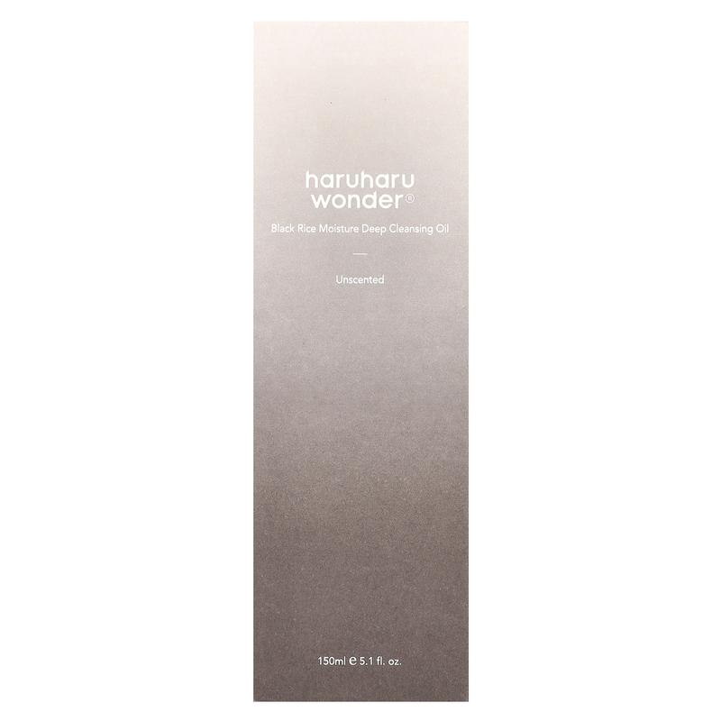 Haruharu Wonder®, Black Rice Moisture Deep Cleansing Oil, Unscented, 5.1 fl oz (150 ml)