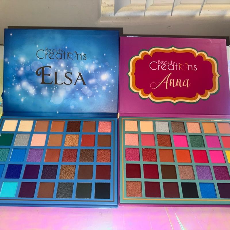 Elsa and Anna Duo Eyeshadow Palettes for Makeup and Cosmetics too faced natural eyes palette