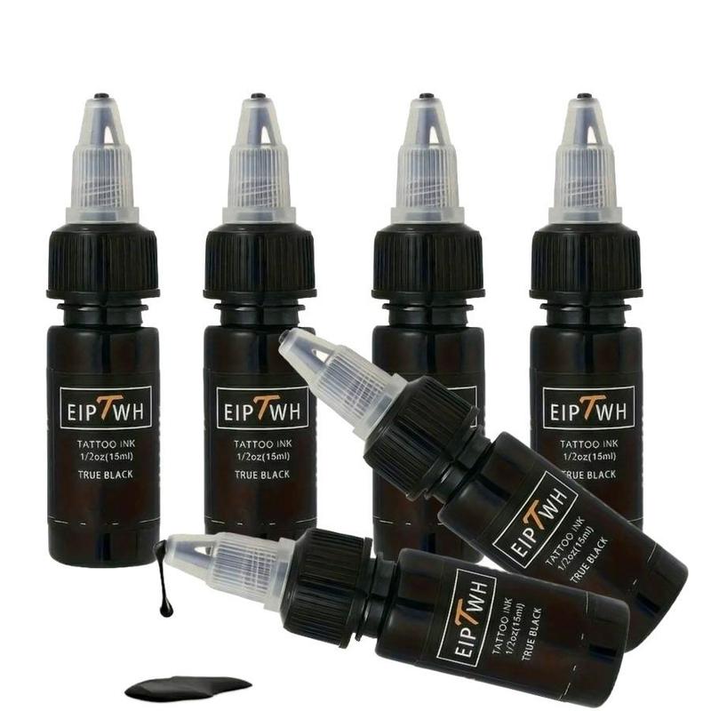 Tattoo Ink Set, 5 Counts Long Lasting Tattoo Pigment, Natural Color Tattoo Pigment, Body Makeup Tool for Tattoo Artist