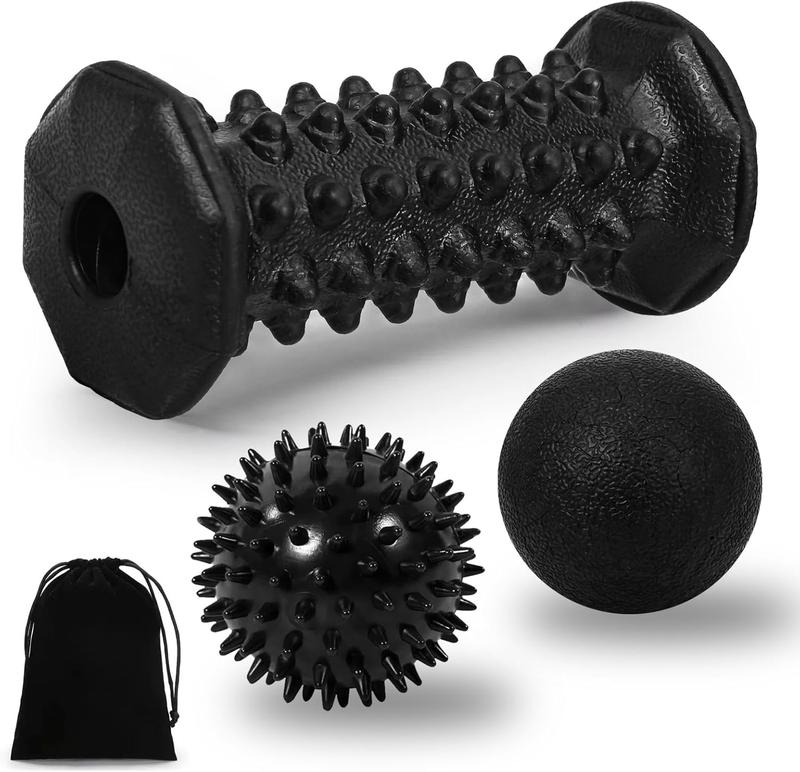 Plantar Fasciitis ,Foot Roller ,Massage Lacrosse Ball,Spiky Ball  Set for  Plantar Fasciitis,Foot Arch and Heel ,Neuropathy  ,Deep Tissue  Massage