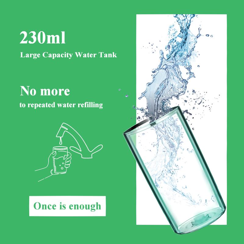 ETHME Burst Water Flosser Christmas Gift Toothbrush Upgrade Oral Rinse Strongest Cheaper Flosser with 3 Modes 4 Jets Cordless Portable Cleansing for Home Travel