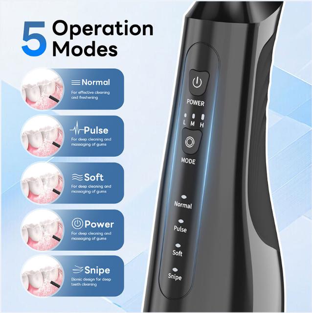 4 in 1 Water Flosser For Teeth_Oral lrrigators, 310ML Rechargeable Travel Flosser, IPX7 Waterproof Electric Water Flosser for Teeth Cleaning.Capacity upgrade_large capacity.