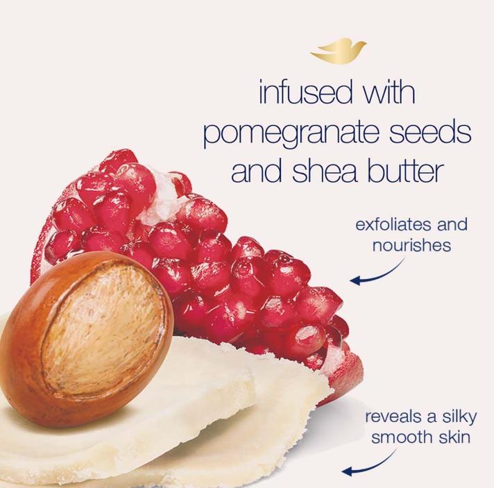 Dove Scrub For Silky Smooth Skin Body Scrub Exfoliates & Restores Skin's Natural Nutrients 10.5 oz Body Care Exfoliant