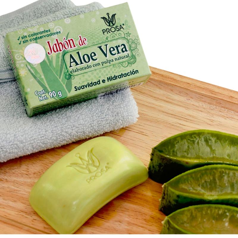 PROSA Aloe Vera Facial Bar Soap for Deep Cleansing and Nourished Skin