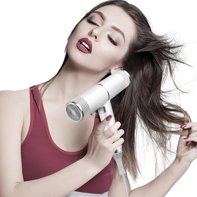 Professional High Speed Hair Dryer, 1 Count Low Noise Hot Air Hair Dryer, Foldable Hair Dryer for Home & Travel