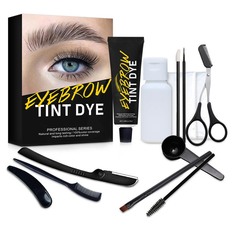 Eyebrow Tinting Kit – DIY Eyebrow Dye Kit, Chestnut Brown, Long-Lasting Waterproof Brow Gel for Natural, Defined, and Fuller Brows, Easy to Use, 20ml, Smudge-Proof, and Quick Application, Perfect for Home Use or Professional Salon Results Makeup Cosmetic