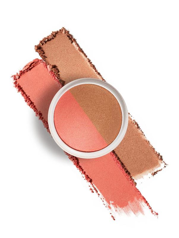 DIBS Beauty Duet Baked Blush 3-in-1 Blush, Highlighter + Topper