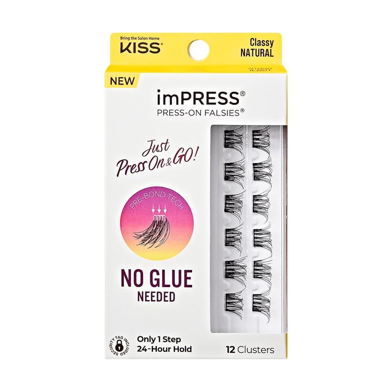 imPRESS Falsies Self Adhesive Eyelashes, 12 Lash Clusters - Classy