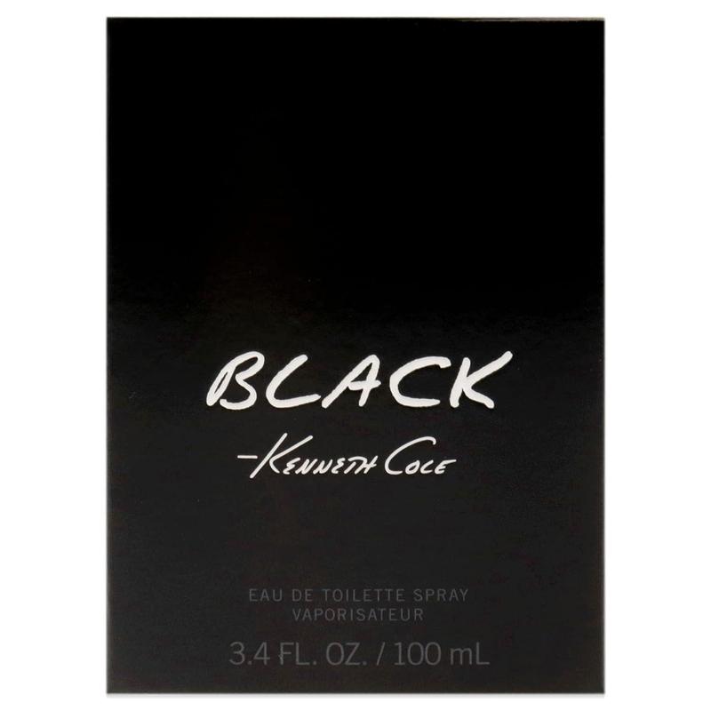 Kenneth Cole Black Eau de Toilette Spray Cologne for Men, 3.4 Fl. Oz Perfume