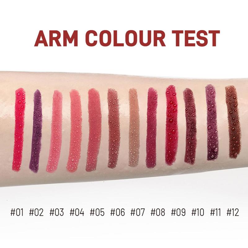 Long Lasting Lip Liner Set, 12pcs set Matte Lip Pencil, Easy Coloring Lip Liner Pen, Suitable for All Occasions Lip Makeup, Girls Makeup Accessories