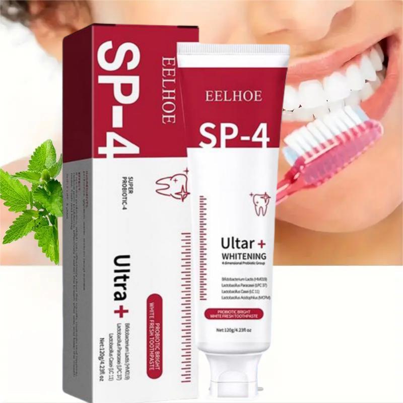 5pcs Super Sp4 Probiotic Toothpaste,120g - Deep Clean & Fresh Breath,Stain Removalldeal For Men &Women, Christmas Present