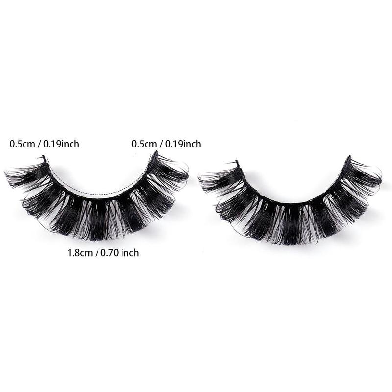 Dramatic False Lash Clusters, 4 Pairs Natural Look Lashes Extensions, Portable Makeup Products for Women Girls