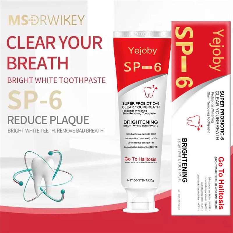 [90% People Choose] Probiotics Bright Brighten Toothpaste, Sp 6 Toothpaste, Sp-6 Brighten Toothpaste,Brighten Toothpaste Sp-6, Sp-6 Probiotics Brighten Toothpaste, Fresh Breath