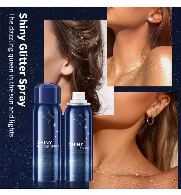 Christmas party Body Glitter Spray,Glitter Spray for Hair and Body,Christmas gifts