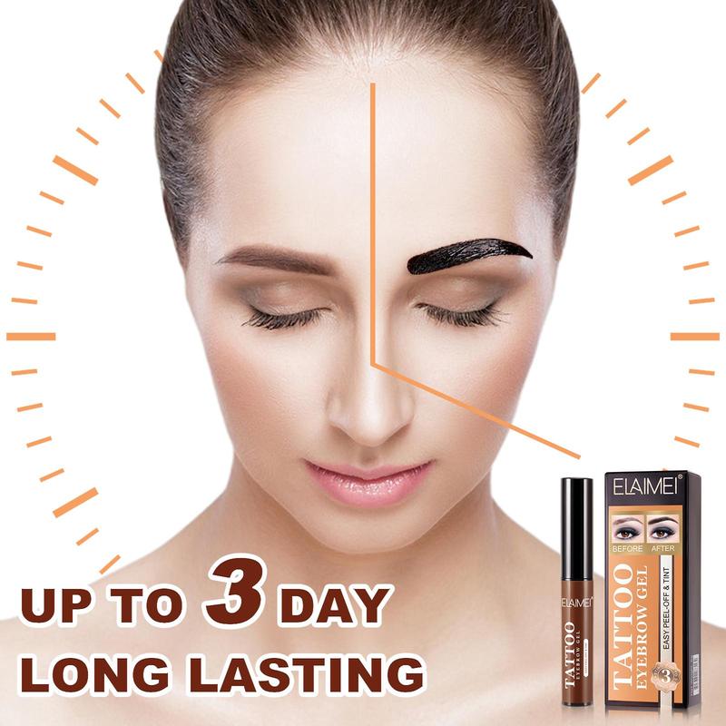 Eyebrow Tinting Gel, 1 Set Long Lasting Waterproof Peel Eyebrow Tinting Kit, Easy To Apply, Natural Eyebrow Makeup Tool for Women