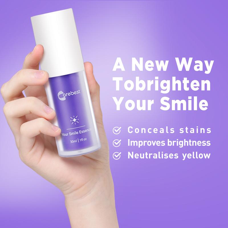 Carebest V34 Purple Toothpaste for TeethWhitening, Purple ToothpasteWhitening, Color Corector Serum,Stain Removing ,Tooth StainConcealer Oral Gentle