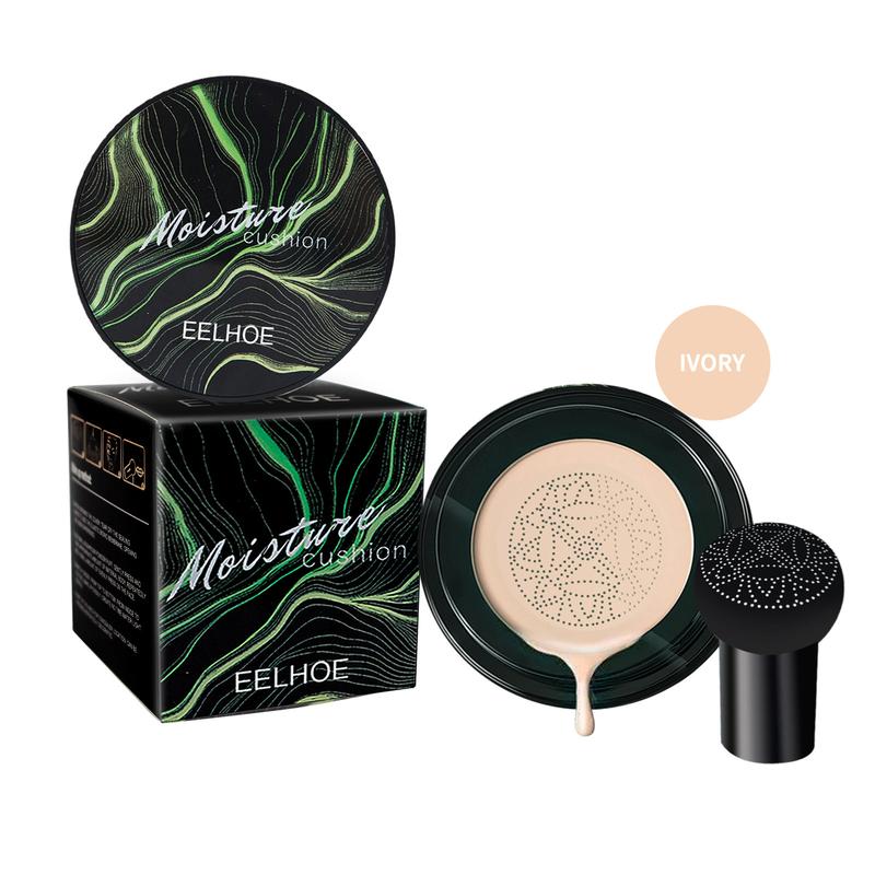 EELHOE Moisturizing Mushroom Head AirCushion CC Cream, Long LastingHydrating Makeup Base, Full CoverageFlawless Makeup Cream, LightweightConcealer Foundation CosmeticProduct foundation makeup Hydrate Moisturizer