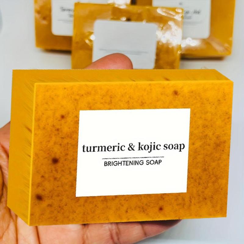 Turmeric Kojic Brightening Soap, 3 Counts box Deep Cleansing Body Soap, Moisturizing Body Wash Gentle Soap for Face & Body, Body Care Product