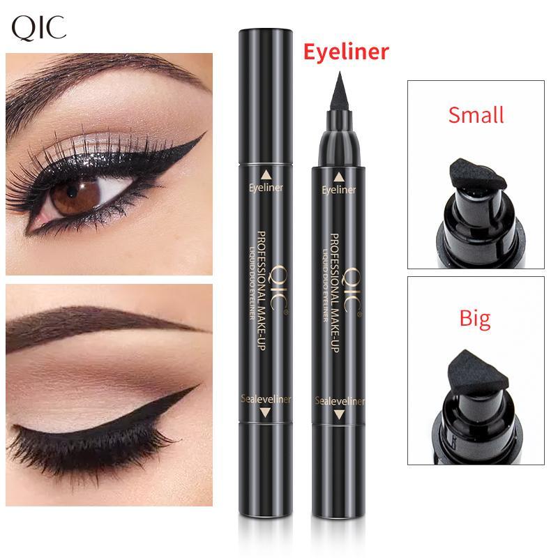 Waterproof Eyeliner Stamp, 1 Count 2 in 1 Long Lasting Eyeliner & Stamp, Professional Convenient Eye Makeup Tool for Women & Girls