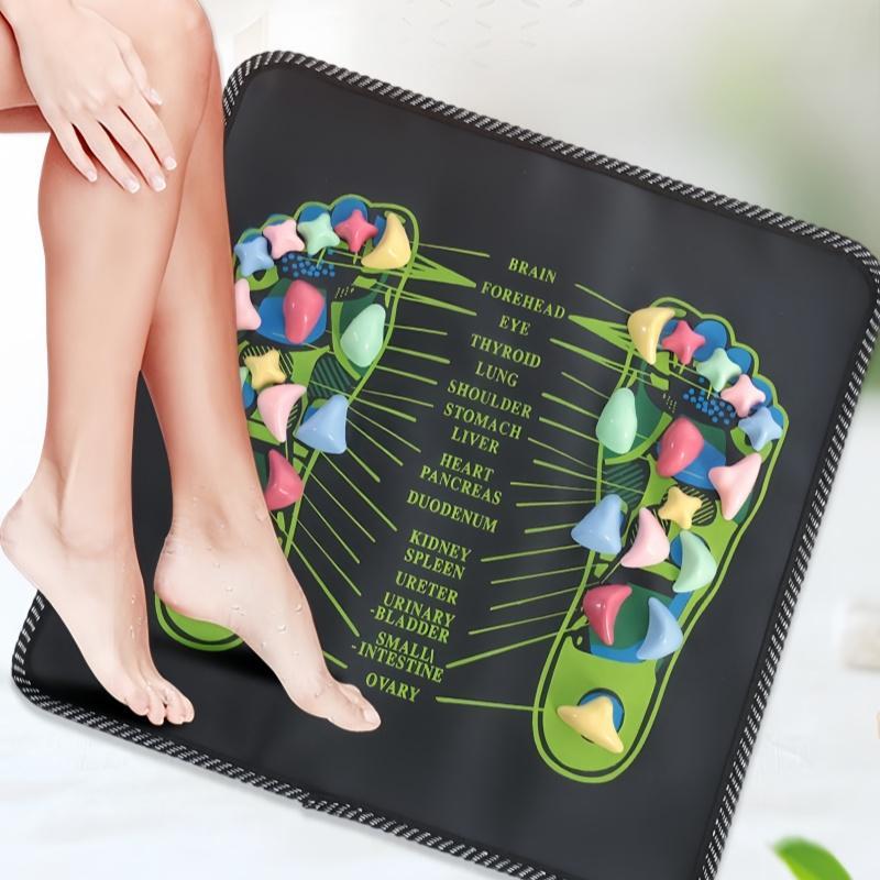 Reflexology Foot Massage Mat, Colorful Stone Foot Massager, Foot Massage Tool for Home & Spa, Body Care Tool for Women & Men