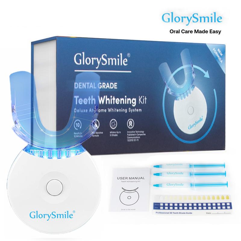 Teeth Whitening Kit,Teeth Whitening Light with 3 Carbamide Peroxide Teeth Whitening Gel for Sensitive Teeth, Effective, Gentle,Safe,Travel-Friendly, Easy to Use Oral