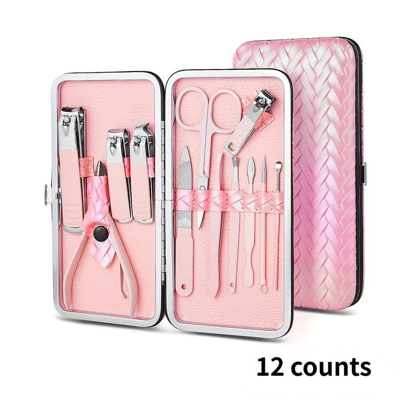 Manicure Set With Storage Case, 1 Set Portable Multi-functional Nail Clipper Kit Pedicure Care Tool, Nail Kit For Women & Men, Christmas Gift