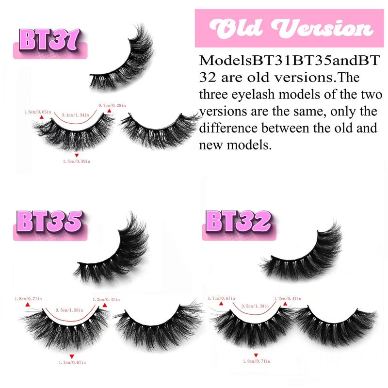 Fluffy False Eyelashes for Lash Extensions, 27 Pairs Natural Curling Strip Lashes, Full Volume Lash Clusters for Eyelash Extensions, Volumized Falsies Eyelashes, Cosmetic Spider Lashes Makeup Products, Fall Gift, Christmas Gift