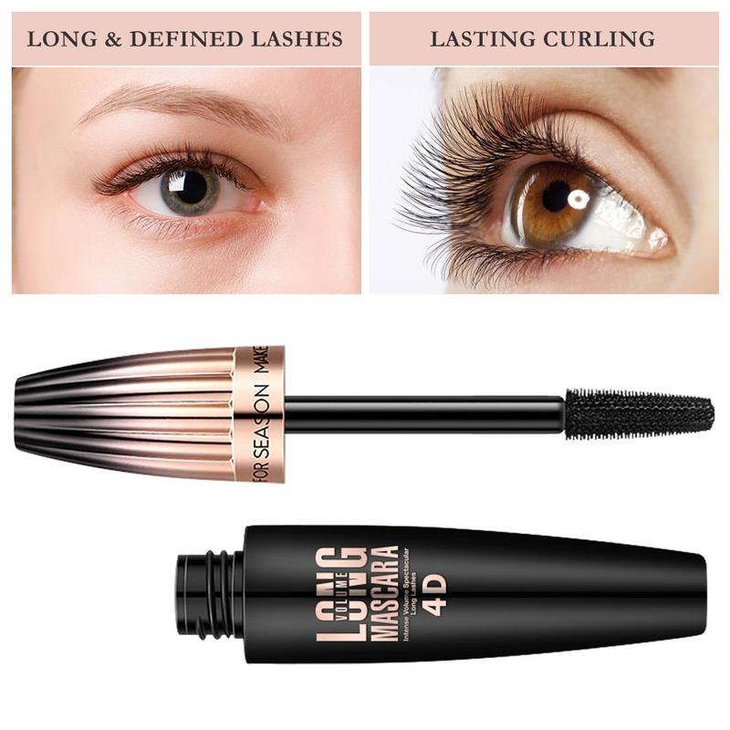 Long Lasting Mascara, 1 Count 2 Counts Waterproof Eyelash Extensions Mascara, Professional Eye Enhancement Makeup Products for Women & Girls