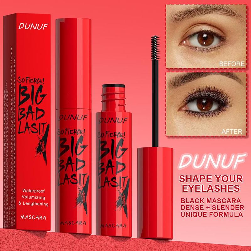 Long Lasting Mascara (3 Counts), Waterproof Curling Mascara, Professional Eye Enhancement Makeup Products for Women & Girls