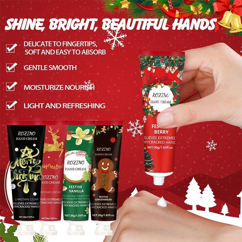 Moisturizing Hand Cream, 5pcs set Hand Skin Soothing Hand Oil, Cracks Caring Hand Cream, Hand Care Product for Women & Men, Christmas Gift